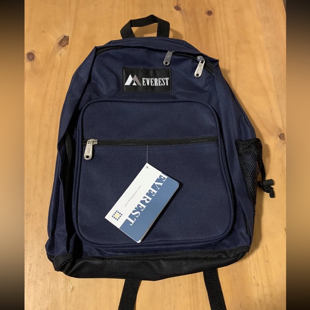 Black And Blue Everest Bookbag NWT